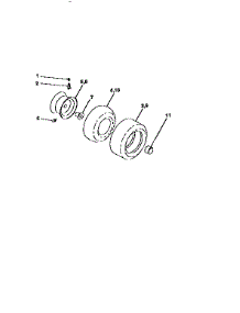 Wheels And Tires parts for Craftsman Front-Engine Lawn Tractor 917258911 from AppliancePartsPros.com
