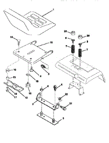 Seat Assembly parts for Craftsman Front-Engine Lawn Tractor 917258912 from AppliancePartsPros.com
