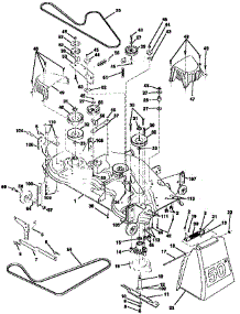Mower Deck parts for Craftsman Front-Engine Lawn Tractor 917258912 from AppliancePartsPros.com