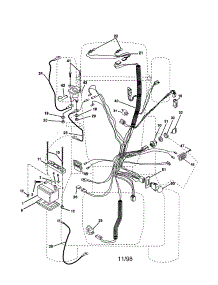 Electrical parts for Craftsman Front-Engine Lawn Tractor 917258914 from AppliancePartsPros.com