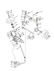 Steering Assembly parts for Craftsman Front-Engine Lawn Tractor 917258914 from AppliancePartsPros.com