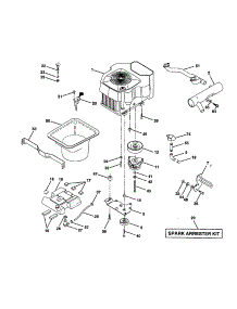 Engine parts for Craftsman Front-Engine Lawn Tractor 917258914 from AppliancePartsPros.com