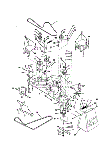 Mower Deck parts for Craftsman Front-Engine Lawn Tractor 917258914 from AppliancePartsPros.com