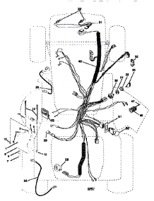 Electrical parts for Craftsman Front-Engine Lawn Tractor 917258921 from AppliancePartsPros.com