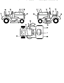 Decals parts for Craftsman Front-Engine Lawn Tractor 917258921 from AppliancePartsPros.com