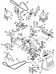 Mower Deck parts for Craftsman Front-Engine Lawn Tractor 917258921 from AppliancePartsPros.com