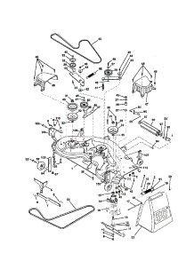 Mower Deck parts for Craftsman Front-Engine Lawn Tractor 917258922 from AppliancePartsPros.com
