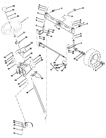 Steering Assembly parts for Craftsman Front-Engine Lawn Tractor 917258960 from AppliancePartsPros.com