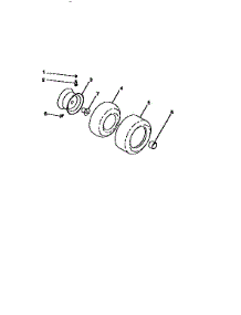 Wheels And Tires parts for Craftsman Front-Engine Lawn Tractor 917258960 from AppliancePartsPros.com