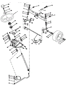 Steering Assembly parts for Craftsman Front-Engine Lawn Tractor 917258961 from AppliancePartsPros.com