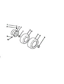 Wheels And Tires parts for Craftsman Front-Engine Lawn Tractor 917258961 from AppliancePartsPros.com