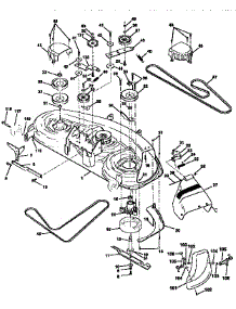 Mower Deck parts for Craftsman Front-Engine Lawn Tractor 917258961 from AppliancePartsPros.com