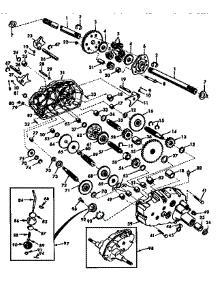 Transaxle parts for Craftsman Front-Engine Lawn Tractor 917258961 from AppliancePartsPros.com