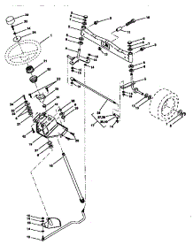 Steering Assembly parts for Craftsman Front-Engine Lawn Tractor 917258962 from AppliancePartsPros.com