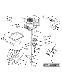 Engine parts for Craftsman Front-Engine Lawn Tractor 917258962 from AppliancePartsPros.com