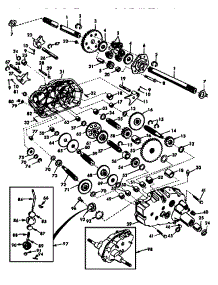 Transaxle parts for Craftsman Front-Engine Lawn Tractor 917258962 from AppliancePartsPros.com