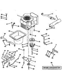 Engine parts for Craftsman Front-Engine Lawn Tractor 917258970 from AppliancePartsPros.com
