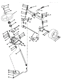 Steering Assembly parts for Craftsman Front-Engine Lawn Tractor 917258971 from AppliancePartsPros.com