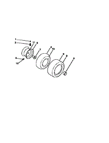 Wheels And Tires parts for Craftsman Front-Engine Lawn Tractor 917258971 from AppliancePartsPros.com