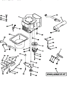 Engine parts for Craftsman Front-Engine Lawn Tractor 917258972 from AppliancePartsPros.com