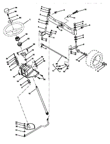 Steering Assembly parts for Craftsman Front-Engine Lawn Tractor 917258973 from AppliancePartsPros.com