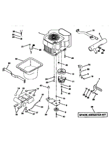 Engine parts for Craftsman Front-Engine Lawn Tractor 917258973 from AppliancePartsPros.com