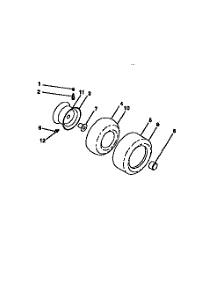 Wheels And Tires parts for Craftsman Front-Engine Lawn Tractor 917258973 from AppliancePartsPros.com