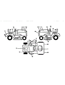 Decals parts for Craftsman Front-Engine Lawn Tractor 917258973 from AppliancePartsPros.com