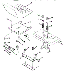 Seat Assembly parts for Craftsman Front-Engine Lawn Tractor 917258980 from AppliancePartsPros.com