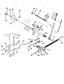 Lift Assembly parts for Craftsman Front-Engine Lawn Tractor 917258980 from AppliancePartsPros.com