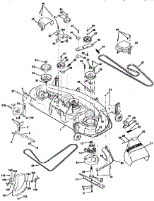 Mower Deck parts for Craftsman Front-Engine Lawn Tractor 917258980 from AppliancePartsPros.com