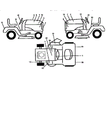 Decals parts for Craftsman Front-Engine Lawn Tractor 917258980 from AppliancePartsPros.com