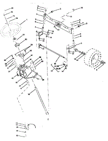 Steering Assembly parts for Craftsman Front-Engine Lawn Tractor 917258990 from AppliancePartsPros.com