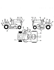 Decals parts for Craftsman Front-Engine Lawn Tractor 917258990 from AppliancePartsPros.com