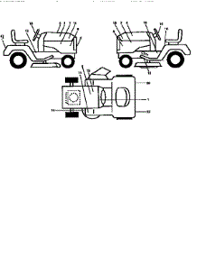 Decals parts for Craftsman Front-Engine Lawn Tractor 917259000 from AppliancePartsPros.com
