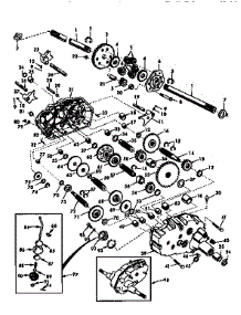 Transaxle parts for Craftsman Front-Engine Lawn Tractor 917259000 from AppliancePartsPros.com