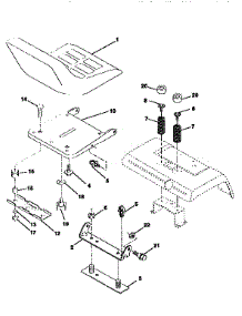 Seat Assembly parts for Craftsman Front-Engine Lawn Tractor 917259001 from AppliancePartsPros.com
