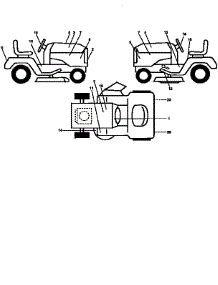 Decals parts for Craftsman Front-Engine Lawn Tractor 917259001 from AppliancePartsPros.com