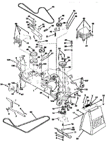 Mower Deck parts for Craftsman Front-Engine Lawn Tractor 917259001 from AppliancePartsPros.com