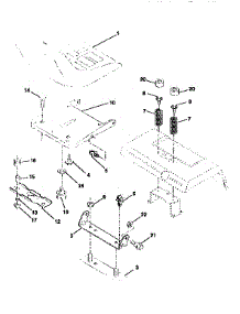 Seat Assembly parts for Craftsman Front-Engine Lawn Tractor 917259010 from AppliancePartsPros.com