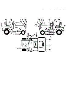Decals parts for Craftsman Front-Engine Lawn Tractor 917259010 from AppliancePartsPros.com