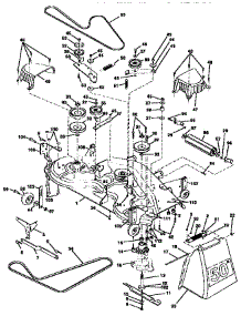 Mower Deck parts for Craftsman Front-Engine Lawn Tractor 917259010 from AppliancePartsPros.com