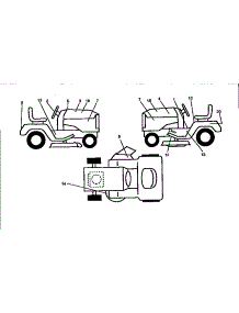 Decals parts for Craftsman Front-Engine Lawn Tractor 917259020 from AppliancePartsPros.com