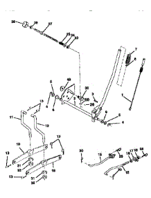 Mower Lift parts for Craftsman Front-Engine Lawn Tractor 917259020 from AppliancePartsPros.com