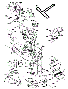 Mower Deck parts for Craftsman Front-Engine Lawn Tractor 917259020 from AppliancePartsPros.com