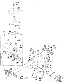 Steering Assembly parts for Craftsman Front-Engine Lawn Tractor 917259021 from AppliancePartsPros.com