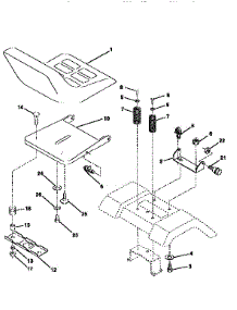 Seat Assembly parts for Craftsman Front-Engine Lawn Tractor 917259021 from AppliancePartsPros.com