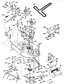 Mower Deck parts for Craftsman Front-Engine Lawn Tractor 917259021 from AppliancePartsPros.com