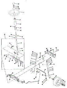 Steering Assembly parts for Craftsman Front-Engine Lawn Tractor 917259022 from AppliancePartsPros.com
