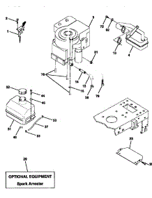 Engine parts for Craftsman Front-Engine Lawn Tractor 917259022 from AppliancePartsPros.com